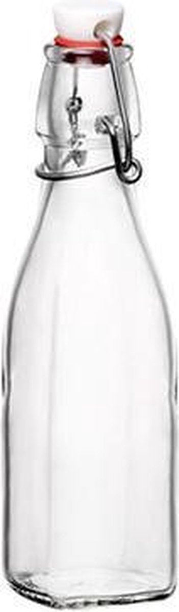 Beugelfles - Melkfles - Waterfles - Limonadefles - Swing Fles - met capsule - 12