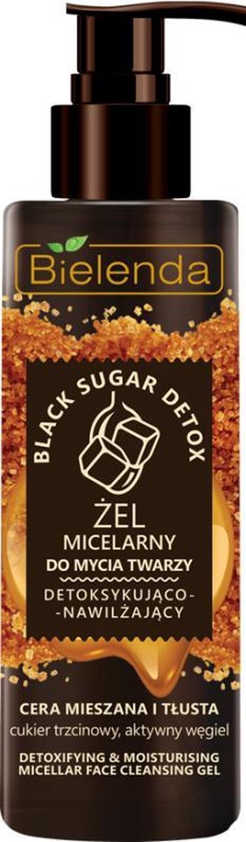 Bielenda - Black Sugar Detoxifying & Moisturizing Micellar Facial Cleanser 200G