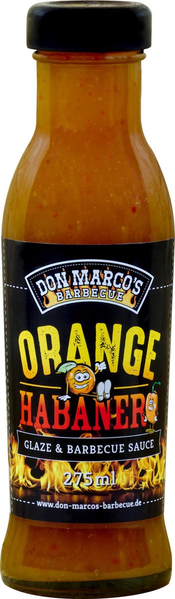 Don Marco’s Orange Habanero - Glaze & BBQ saus – 275 ml
