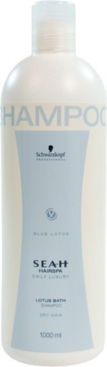 Schwarzkopf SEAH Hairspa Blue Lotus Bath Shampoo 1000ml