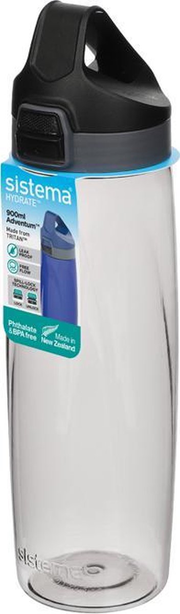 Sistema Hydrate 900ml Adventum Drinkfles Zwart
