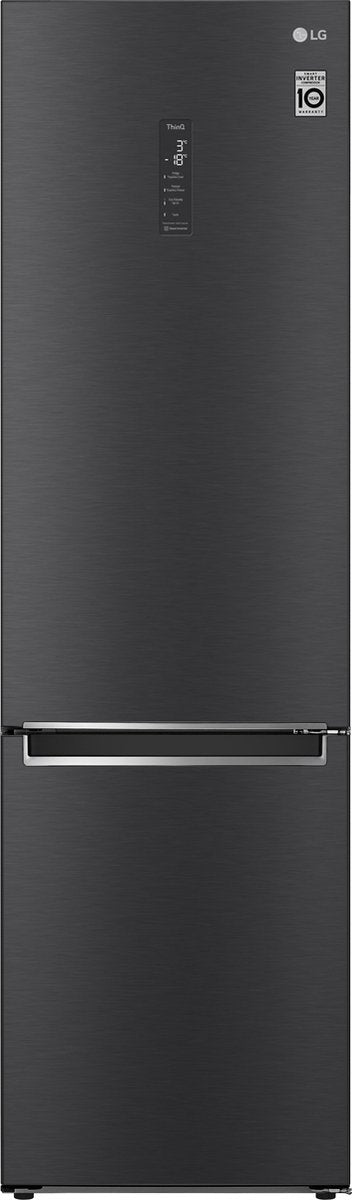 LG GBB72MCUGN koel-vriescombinatie Vrijstaand - 419 Liter - Energielabel D - Kleur Mat Zwart