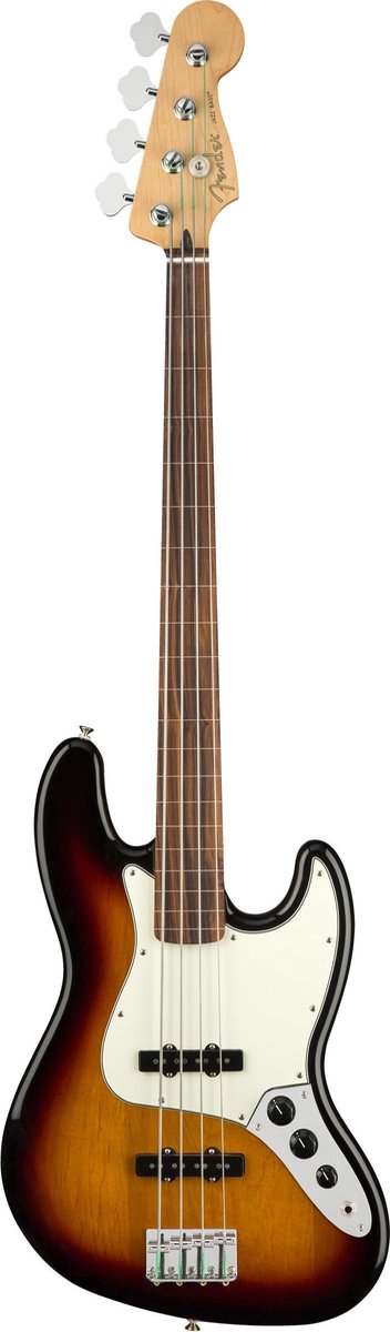 Player Jazz Bass Fretless PF 3-Color Sunburst