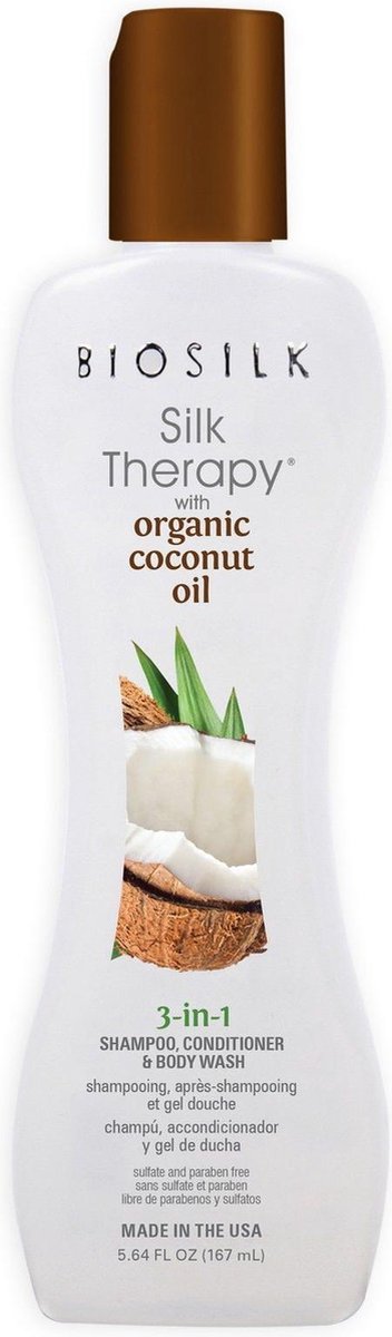Biosilk - Silk Therapy with Organic Coconut Oil - 3-in-1 Shampoo