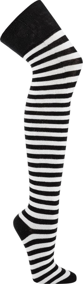 Topsocks overknee sokken ringels-wit maat: 36-42
