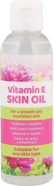 Huidolie - Massageolie - Verrijkt met Vitamine E extracten - Voor ieder huidtype - Verbetert de huidelasticiteit - Milde parfumgeur pioenroos