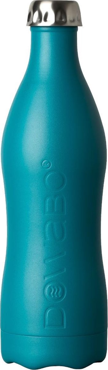 Dowabo drinkfles Earth Collection enkelwandig Petrol - 1200 ml - Blauw