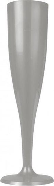 Champagneglazen - Zilver - 6 stuks
