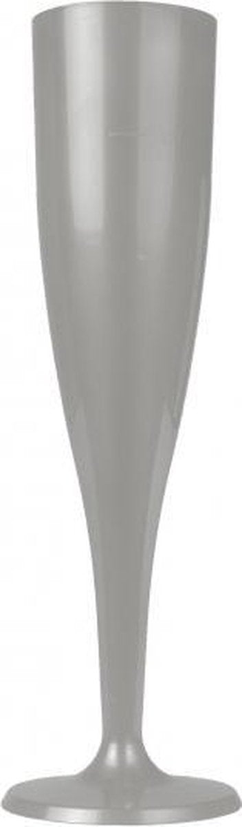 Champagneglazen - Zilver - 6 stuks