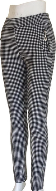 Hoogwaardige Geruite Dames Broek | Stretch Broek / Geruit Patroon | 100% Kwaliteit | S/M