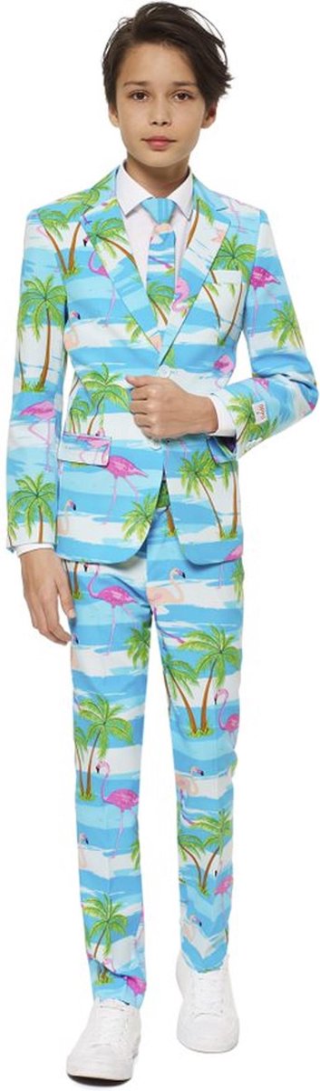 OPPOSUITS - Mr. Flamingo Opposuits kostuum voor tieners - 170/176 (16-18 jaar) - Kinderkostuums