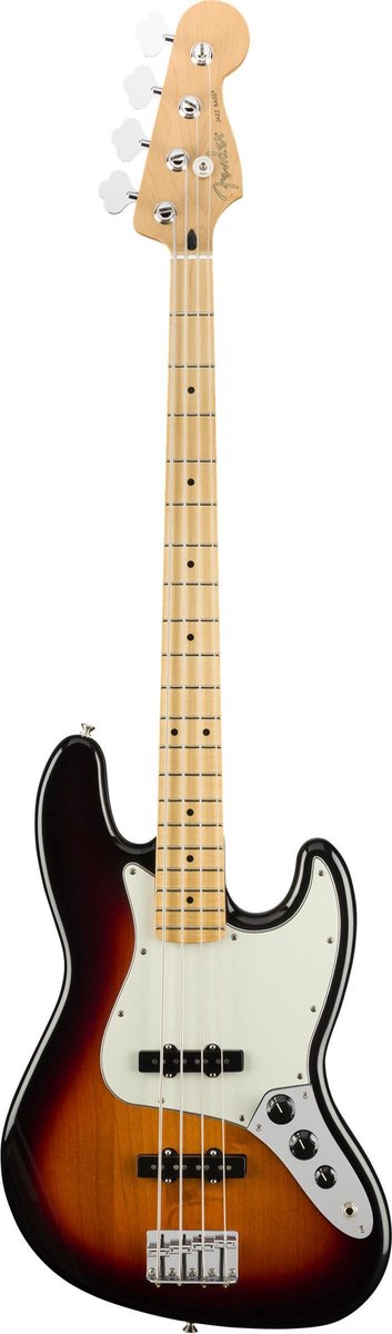 Fender Player Jazz Bass MN 3 Tone Sunburst 4-snarige basgitaar