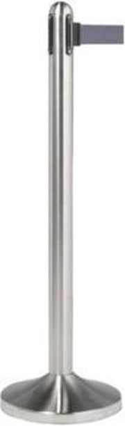 Securit Afzetpaal Securit Rvs Met Rolband 210cm Grijs