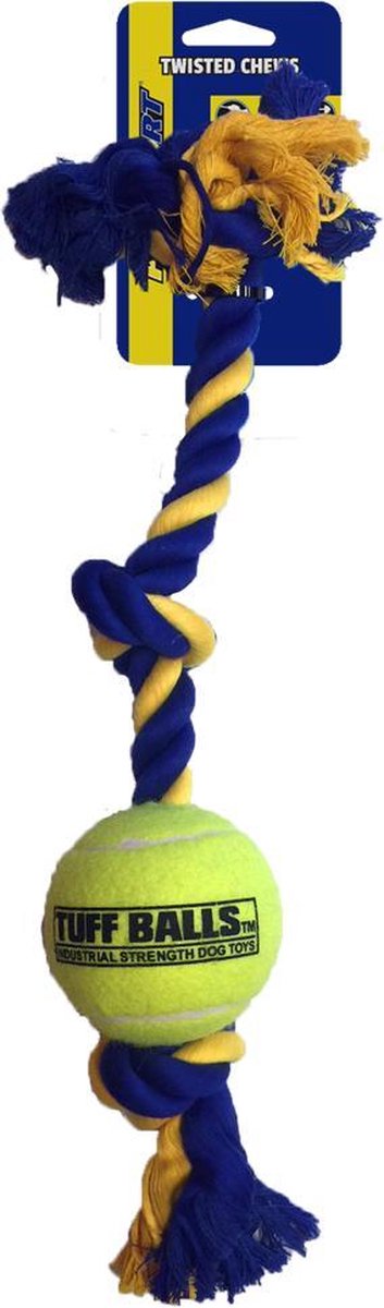 Mini 3-Knot Cotton Rope 30cm with Tuff Ball (4