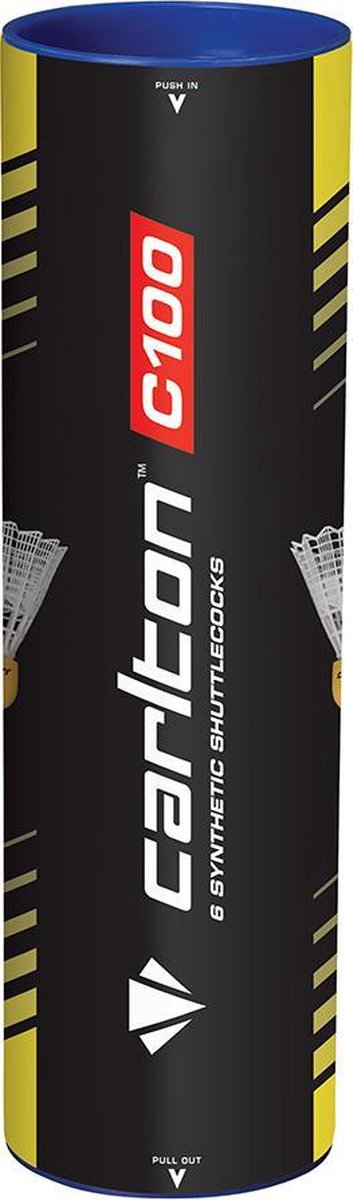 Carlton C100  - Badmintonshuttle - 6 stuks - wit