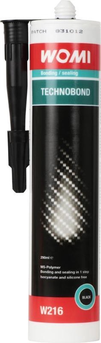 Technobond Womi elastische montagelijm - Zwart - 290ml