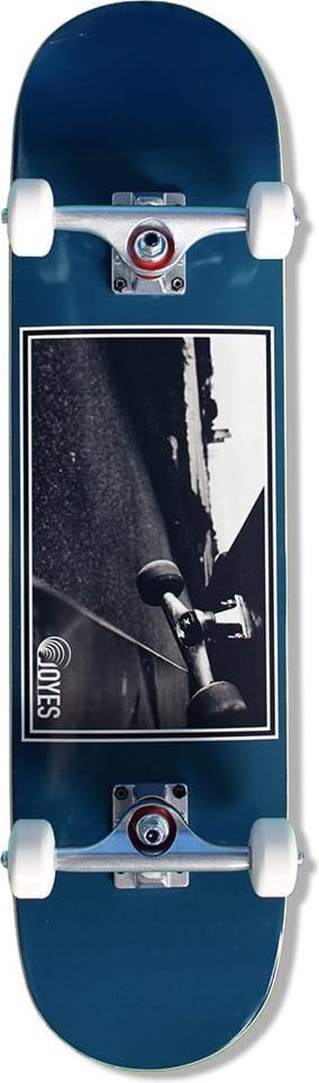 JOYES Complete Skateboard 8" Crooked Blue