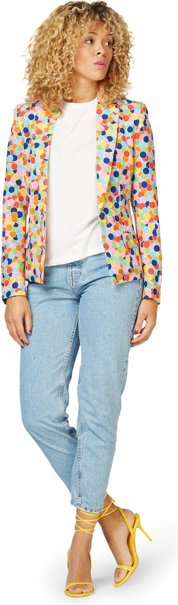 OppoSuits - Confetteroni Blazer - Dames Carnavals Jasje - Maat 40