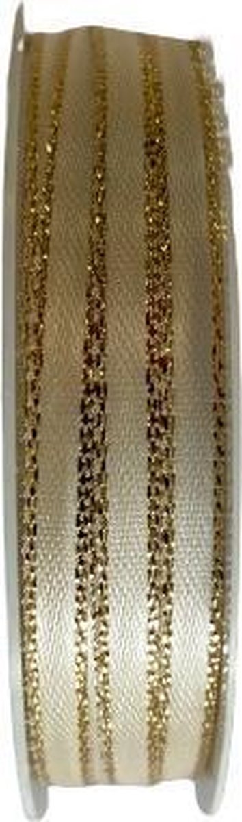 Verhaak Decoratieband 4 Meter Wit/goud