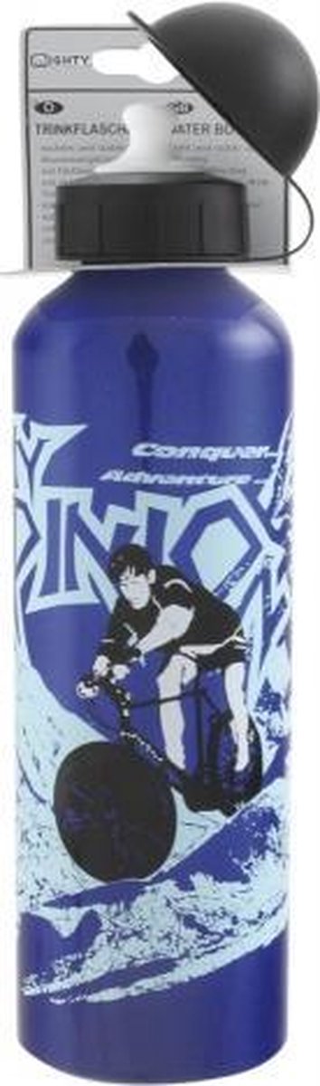 Mighty Aluminium Drinkfles Abo 750 Blauw Met Opdruk