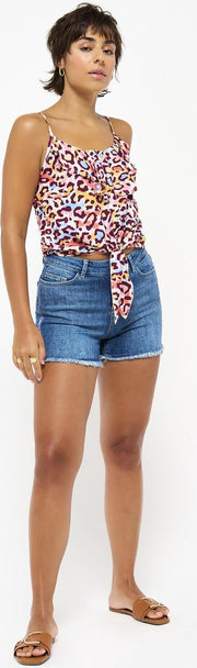 Topje met luipaardprint - Roze