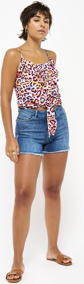 Topje met luipaardprint - Roze