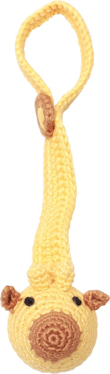 Naturezoo Fopspeenketting Mr. Giraffe Bamboestof 20 Cm Geel