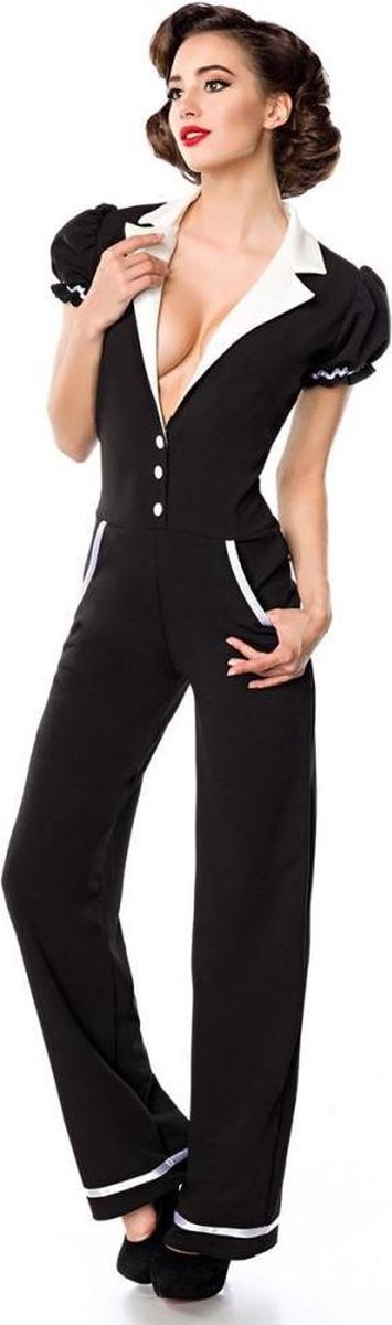 Belsira Jumpsuit -S- 50063 Zwart/Wit