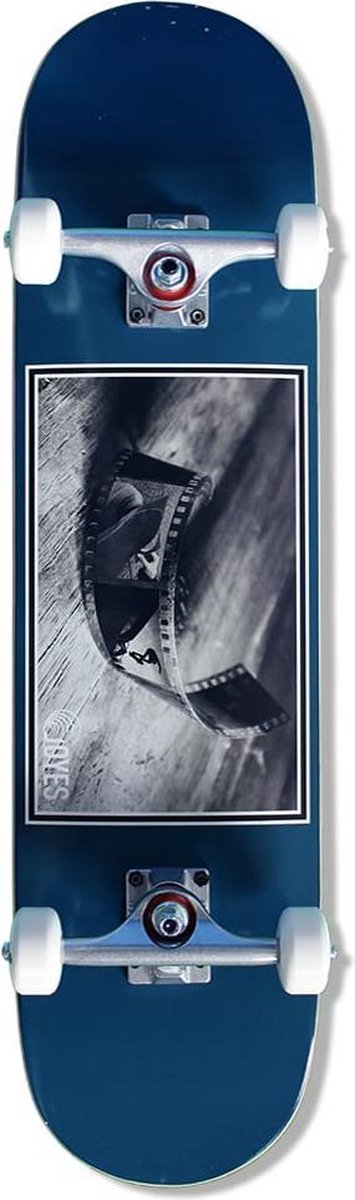 JOYES Complete Skateboard 8" Old School Tape Blue