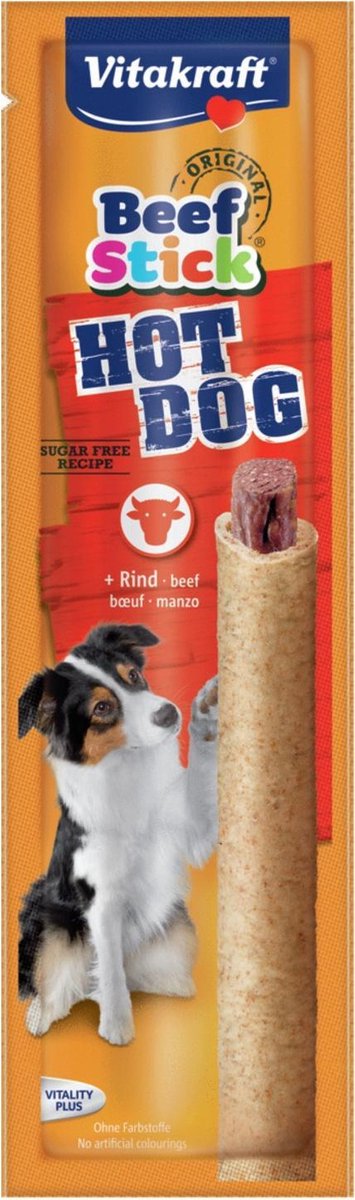 Vitakraft beefstick hot dog