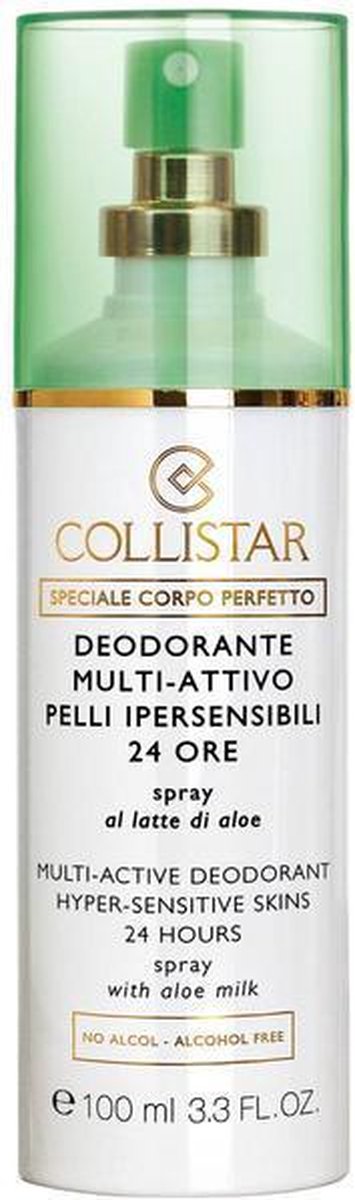 MULTI BUNDEL 4 stuks Collistar Perfect Body Deodorant Hyper Sensitive Spray 100ml