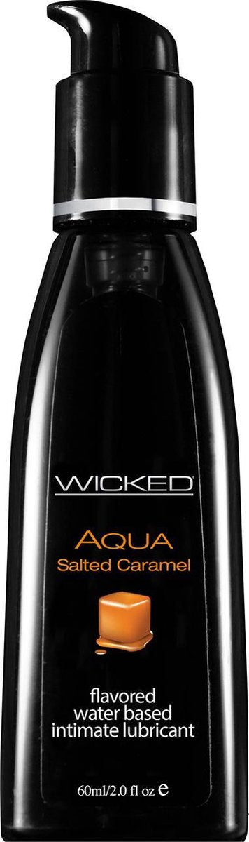 Wicked - Aqua Gezouten Karamel Glijmiddel waterbasis - 60 ml