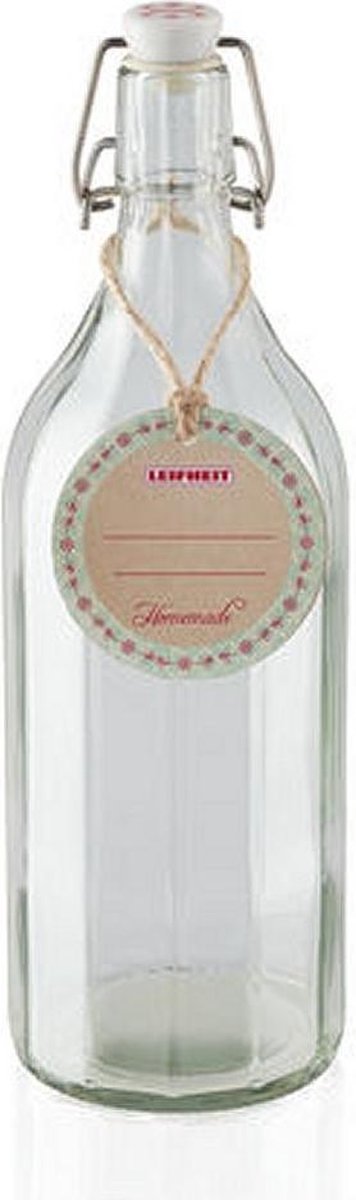 Leifheit 3179 Facette Fles 1.0L Glas/RVS