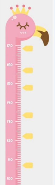 groeimeter sticker - muursticker - meetlat - kinderkamer decoratie - babykamer accessoires - Blijderij