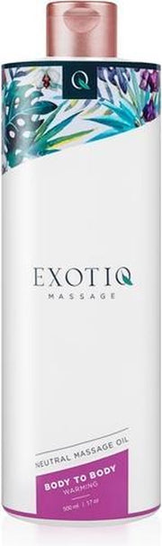 Exotiq Body To Body Massageolie - 500 ml- Warming