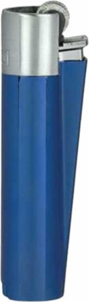 Metalen Clipper Aansteker - Metal Zilver/Blauw