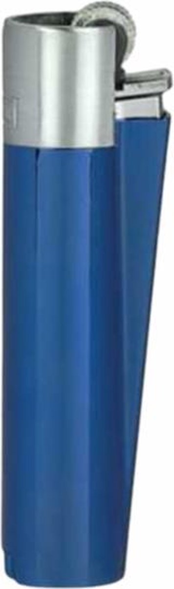 Metalen Clipper Aansteker - Metal Zilver/Blauw