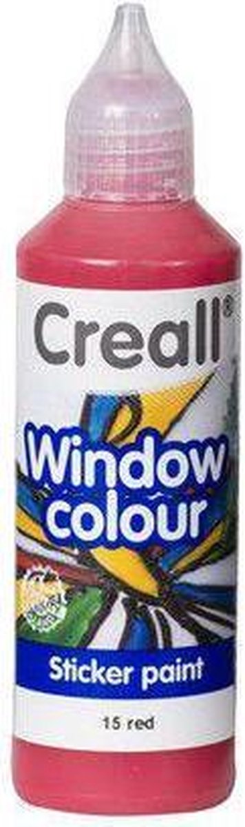 Creall Glass - glasstickerverf rood 1 FL - 80 ML 20515