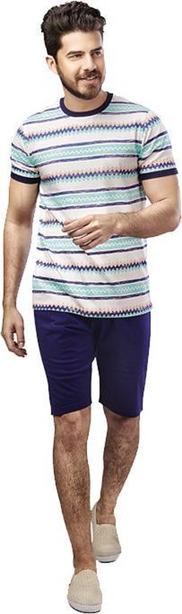 Embrator mannen Huispak / Zomerset / Shortama blauw-groen maat XXL
