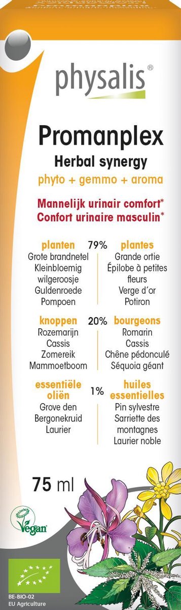Physalis Vloeibaar Supplementen Promanplex Herbal Synergy
