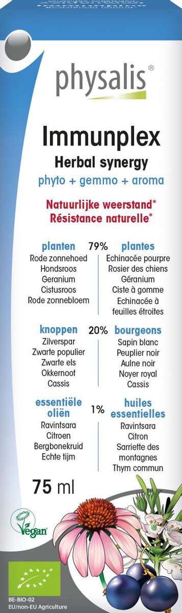 Physalis Vloeibaar Supplementen Immunplex Herbal Synergy