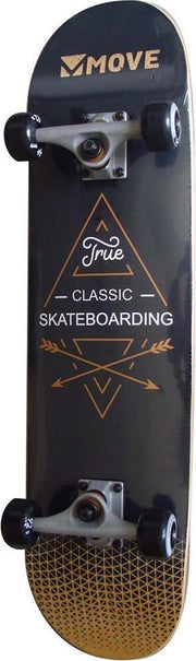 Move Skateboard True 31" Zwart Goud