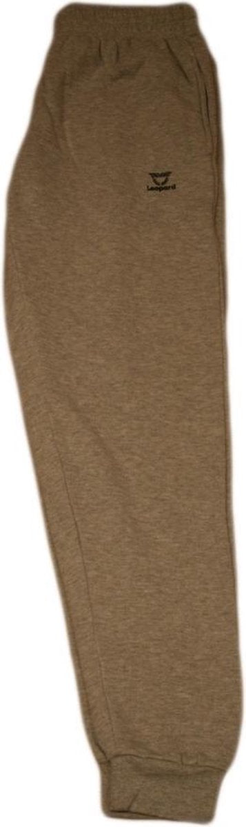 Leopard Corsa Trainingsbroek met elastiek/manchet -Unisex - Maat XXL - LICHTGRIJS