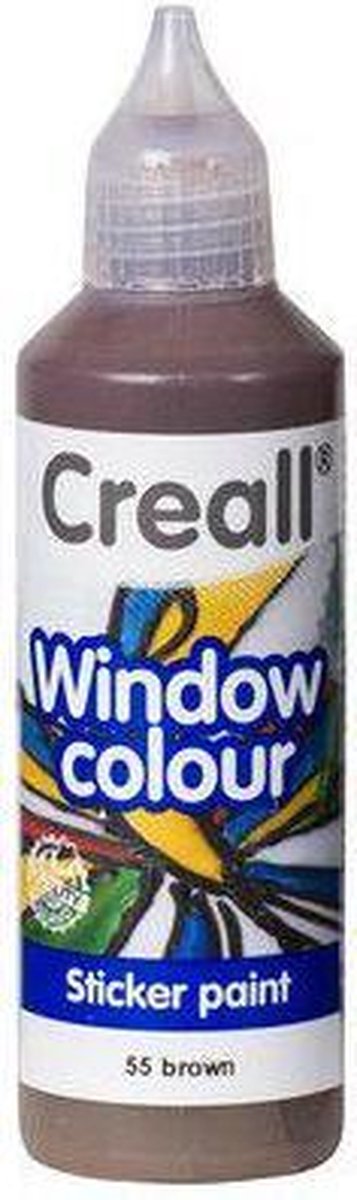 Creall Glass - glasstickerverf bruin 1 FL - 80 ML 20555