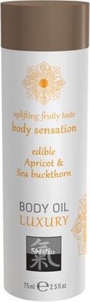 Bundle - Shiatsu - Luxury Massage Olie - Abrikoos & Duindoorn met glijmiddel