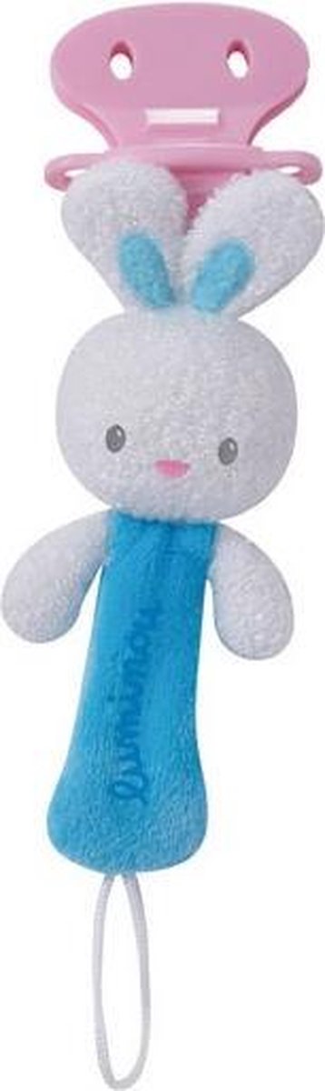 Luminou Glow In The Dark Fopspeenketting Konijn Blauw 17 Cm