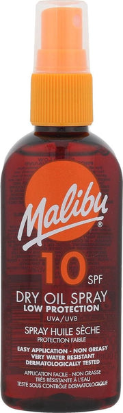 Malibu Dry Oil Spray 100ml Sun Body Lotion Spf10