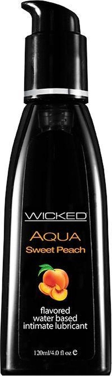 Wicked - Aqua glijmiddel perzik smaak 120 ml  - 120ml