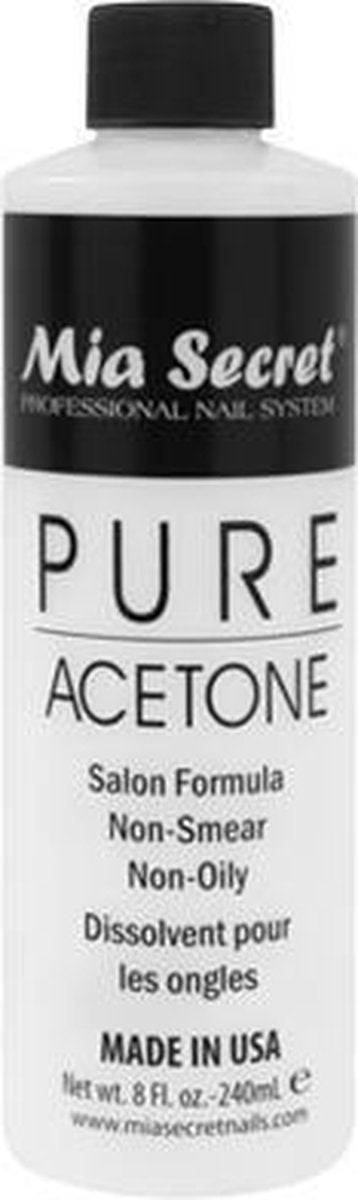 Mia Secret - Pure Acetone  -  Nagellakverwijderaar - Remover - 240ML -  Professioneel gebruik