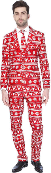 Suitmeister Christmas Red Nordic- Kostuum - Maat - XL